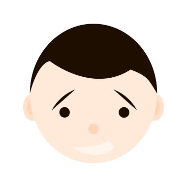 Çocuk duygular, yüzleri seti