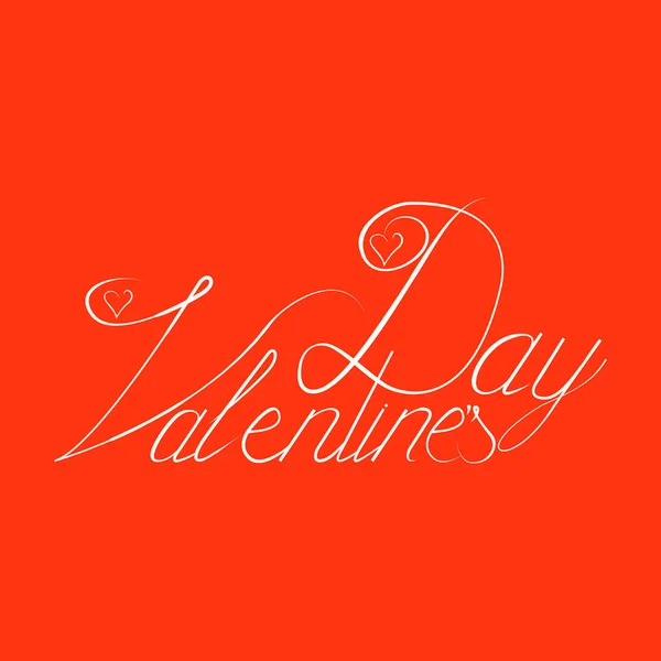 Valentine s dnia strony napis, ręcznie wykonane tuszem kaligrafii — Wektor stockowy