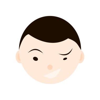 Çocuk duygular, yüzleri seti