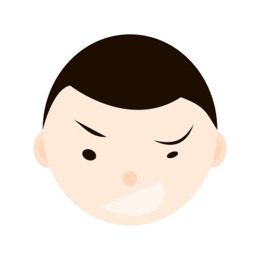 Çocuk duygular, yüzleri seti