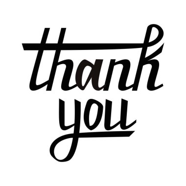 Teşekkür Kartpostalı. Elle çizilmiş tebrik kartı.