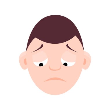 Çocuk duygular, yüzleri seti