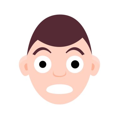 Çocuk duygular, yüzleri seti