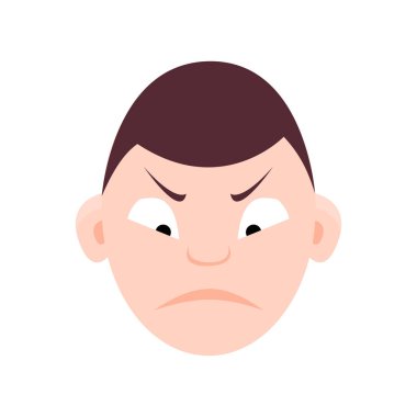 Çocuk duygular, yüzleri seti