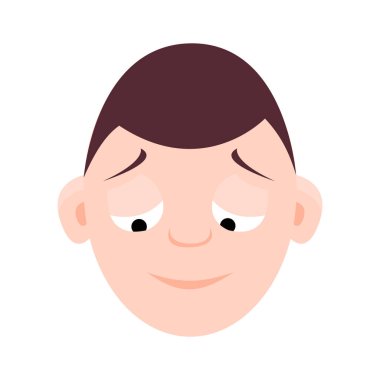 Çocuk duygular, yüzleri seti