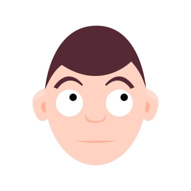 Çocuk duygular, yüzleri seti