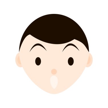 Çocuk duygular, yüzleri seti