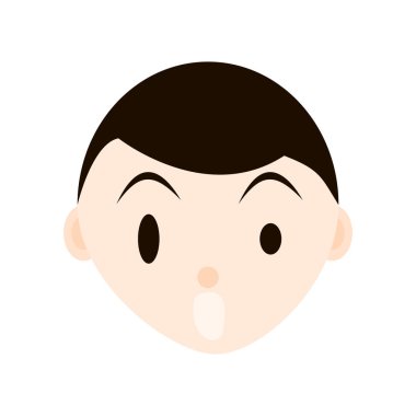 Çocuk duygular, yüzleri seti