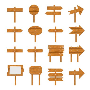 Ahşap panolar, ahşap ok işareti