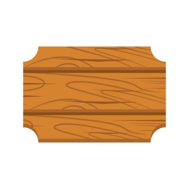 Ahşap işareti karikatür