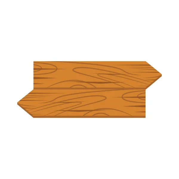 Grunge flecha de madera. Flecha de madera signo — Vector de stock