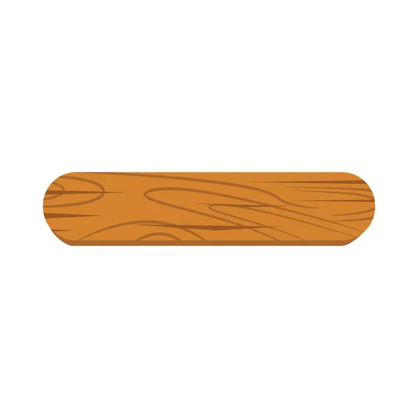 木头标志卡通 — 图库矢量图片