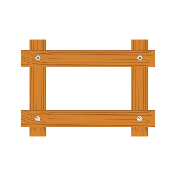 Quadro de madeira para foto — Vetor de Stock