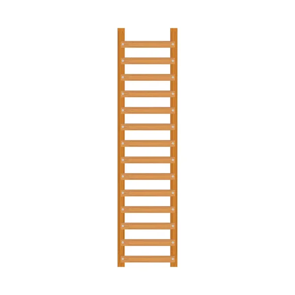 Wooden cartoon ladder — Stock Vector