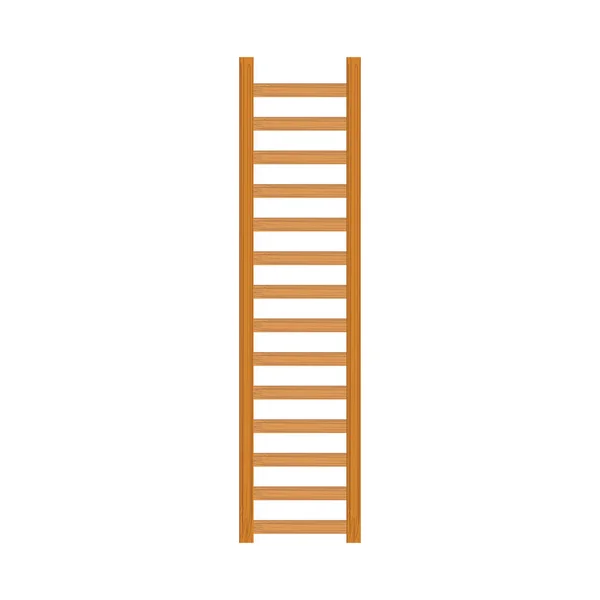 Wooden cartoon ladder — Stock Vector