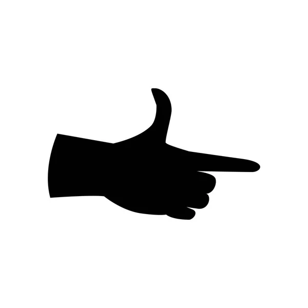 Hand silhouetten iocn — Stockvector