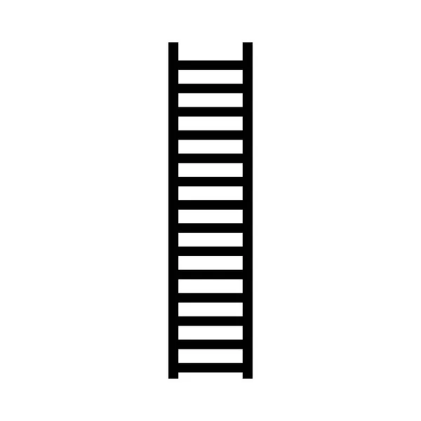 Lyftande trappa siluett — Stock vektor