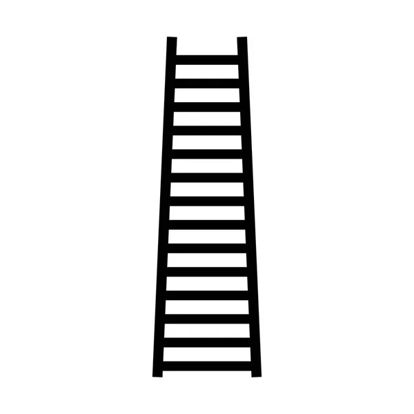 Lyftande trappa siluett — Stock vektor