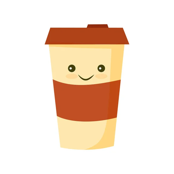 Tom kaffe cup flat ikonen — Stock vektor