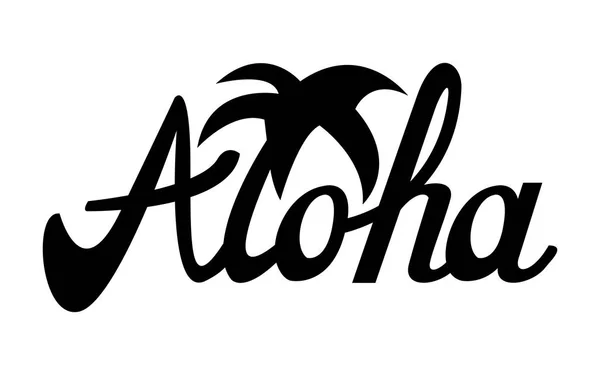 Aloha illustratie voor t-shirt en andere gebruikt — Stockvector