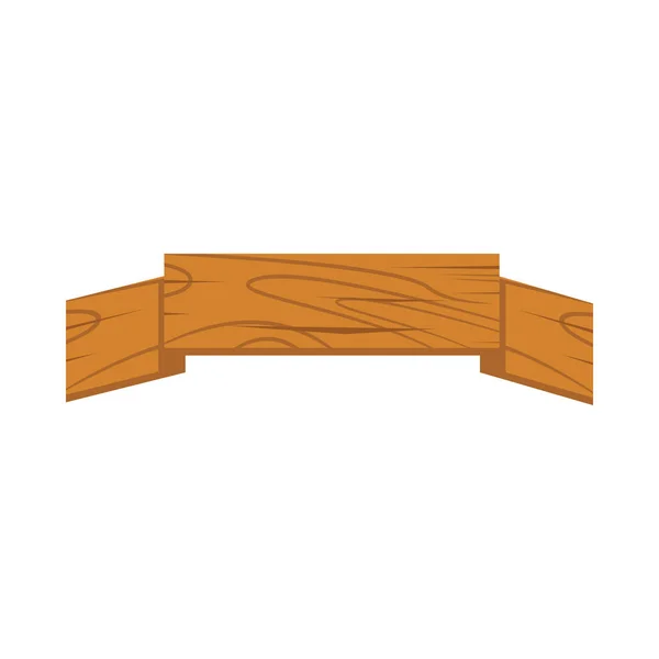 Κορδέλα ξύλου κινουμένων σχεδίων — Διανυσματικό Αρχείο