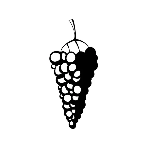 Монохромна ілюстрація логотипу винограду — стоковий вектор