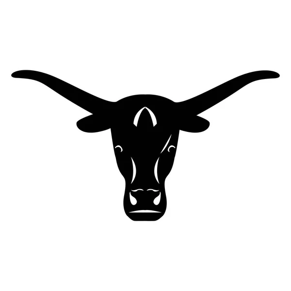 Логотип быка. Иконный буйвол . — стоковый вектор