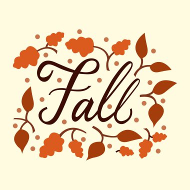 Modern fırça ifade Güz.