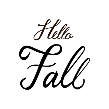 Modern fırça ifade Merhaba düşmek