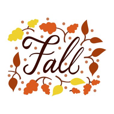 Modern fırça ifade Güz.