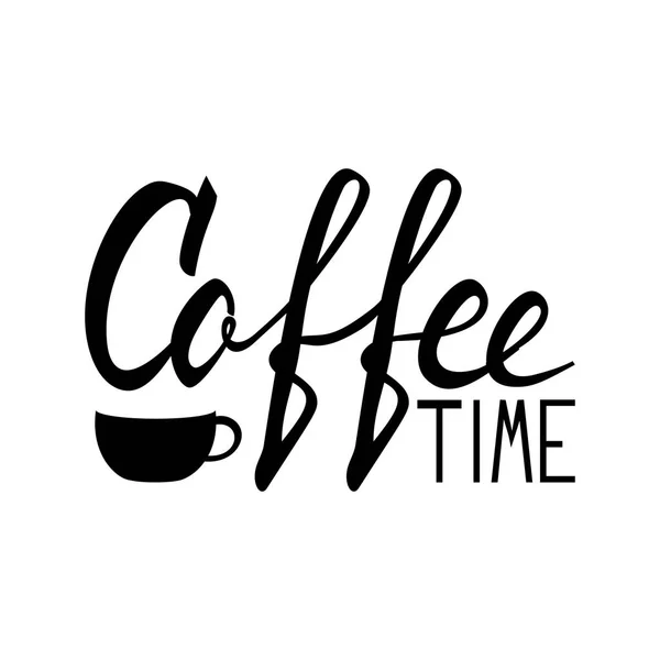 Letras de café, logotipo , — Archivo Imágenes Vectoriales