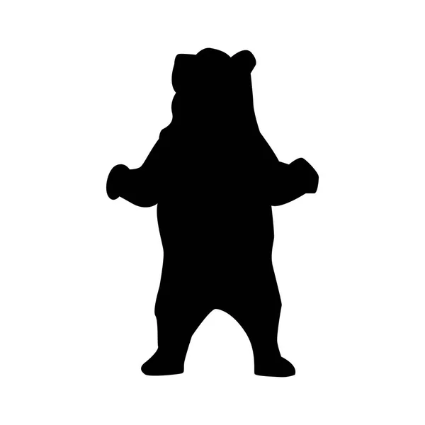 Orso silhouette animale — Vettoriale Stock