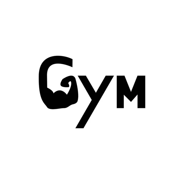 Logo Hand of Gym — Vettoriale Stock