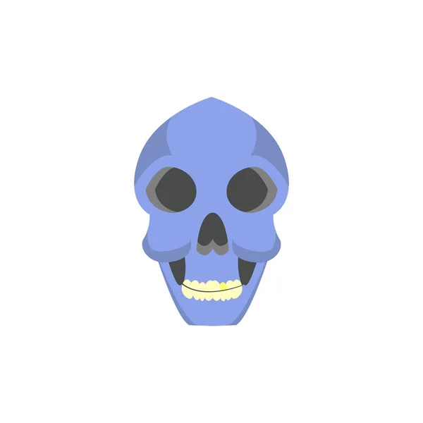 Crâne de dessin animé mignon — Image vectorielle