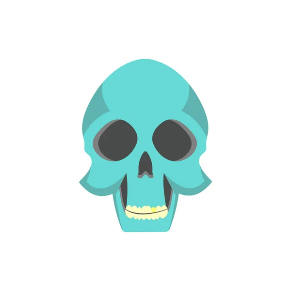 Carino Cartoon Skull — Vettoriale Stock