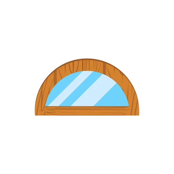 Wooden window frames view . — Stock Vector
