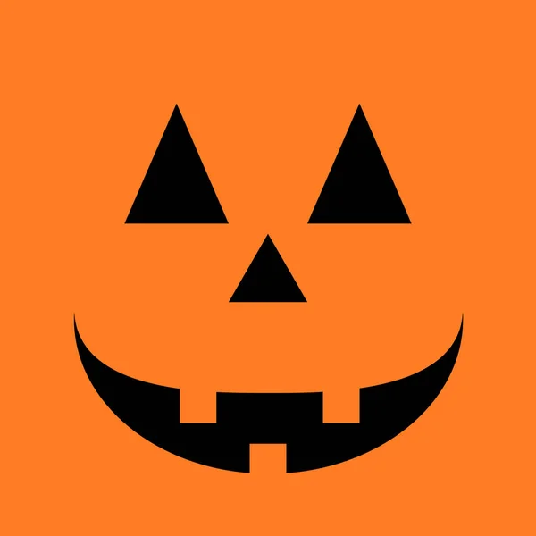 Halloween citrouille sourire — Image vectorielle