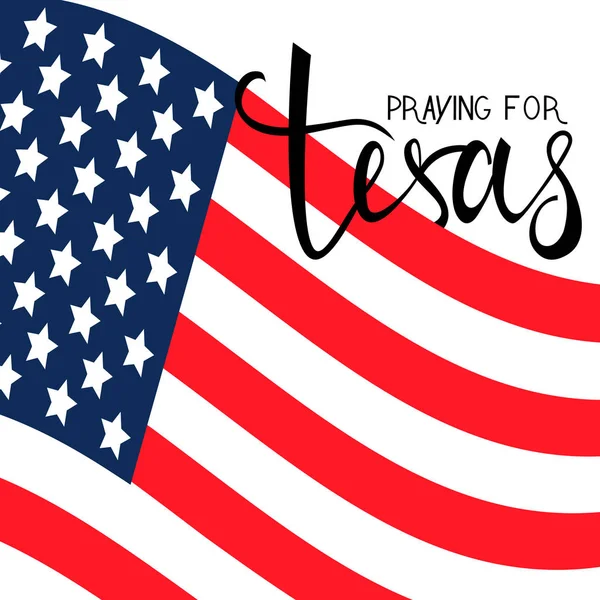 Praying for Texas — Stock Vector