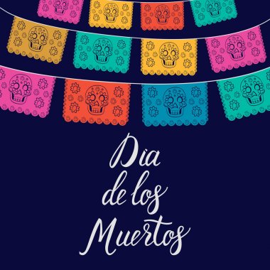 Dia de Los Muertos, Meksika gün ölü kartın, davet. P