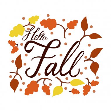 Modern fırça ifade Merhaba düşmek