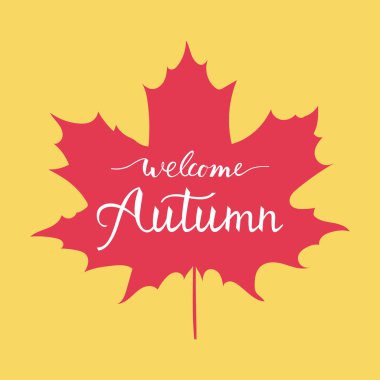 Sonbahar el Hoşgeldiniz yazı