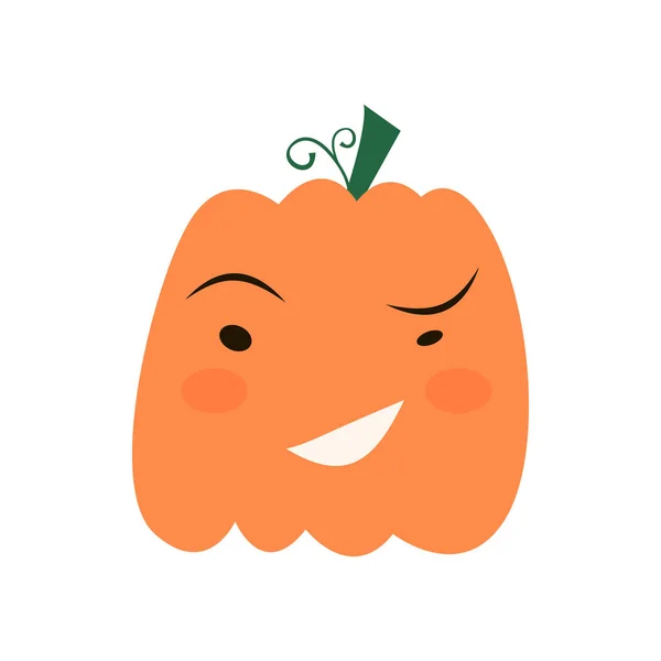 Halloween pumpkin icon, — Stock Vector