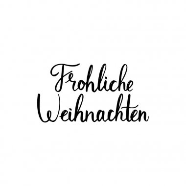 Neşeli Noel fırça Avusturya üzerinde yazı