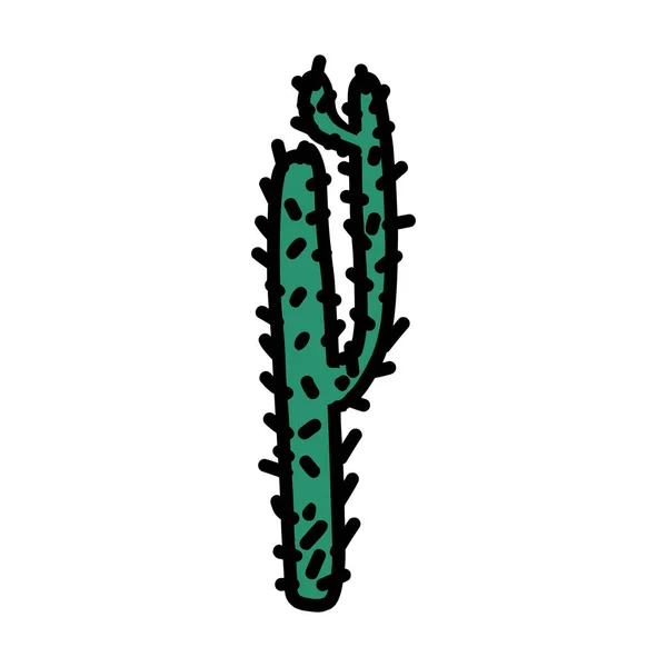 Icona disegnata a mano in cactus — Vettoriale Stock