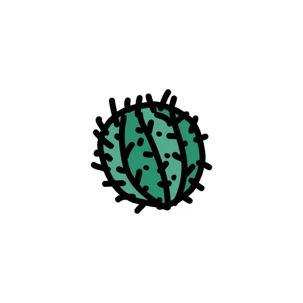 Cactus hand dras ikon — Stock vektor