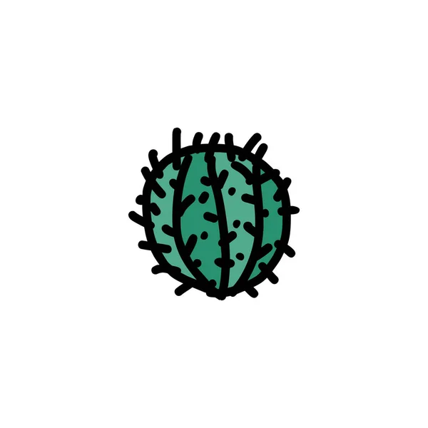 Cactus pictogramă trasă manual — Vector de stoc