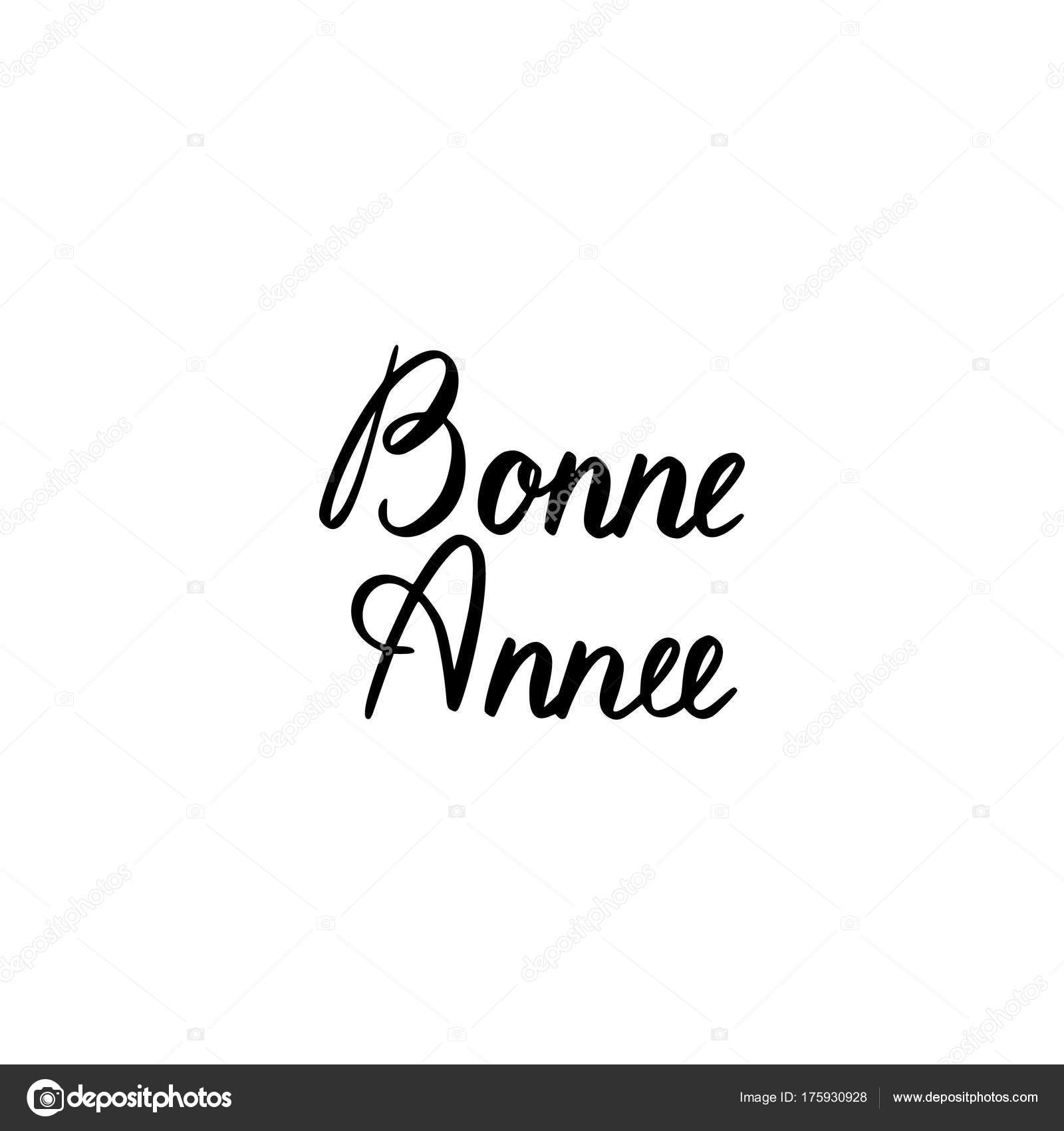 Hand Brush Lettering Happy New Year On French Vector Image By C Gennadiikorchuganov Vector Stock Hand Brush Lettering Happy New Year On French Vector Image By C Gennadiikorchuganov Vector Stock