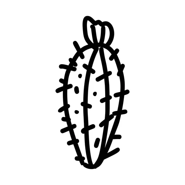 Icona disegnata a mano in cactus — Vettoriale Stock