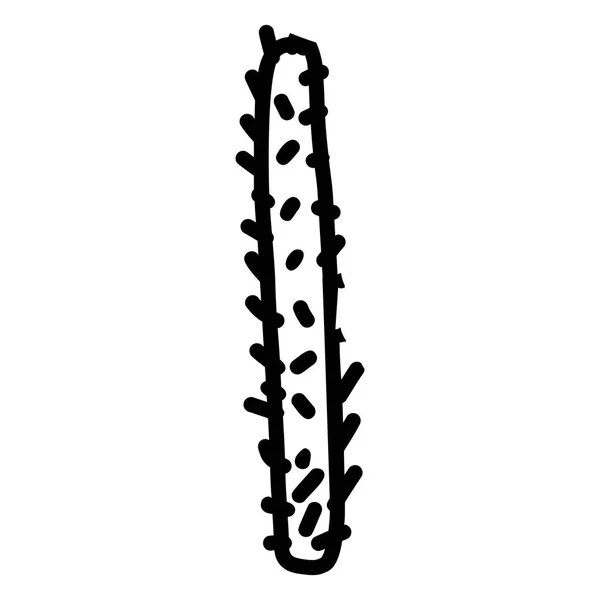 Icona disegnata a mano in cactus — Vettoriale Stock