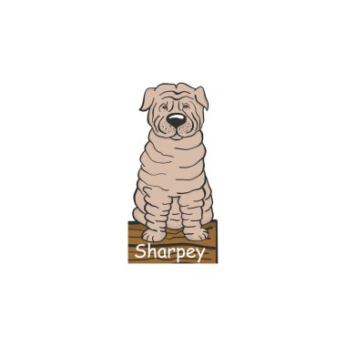 Sharpey karikatür köpek simgesi